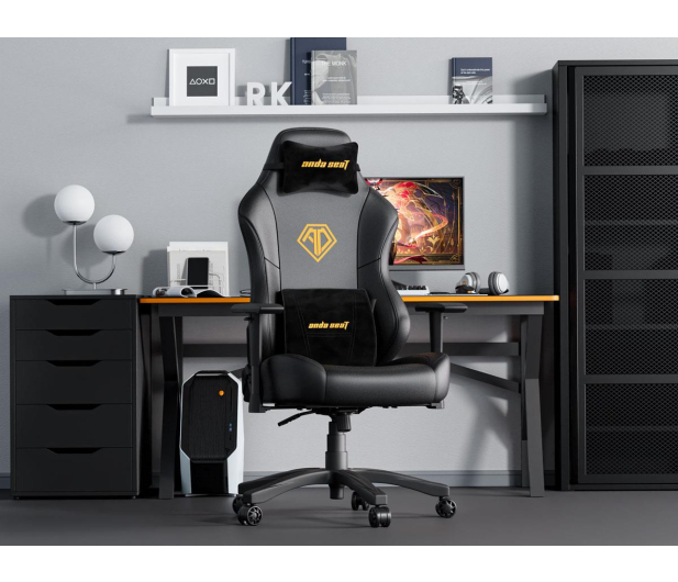 Anda Seat Phantom 3 Black/Gold PVC - 1473878 - zdjęcie 9